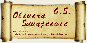 Olivera Suvajčević vizit kartica